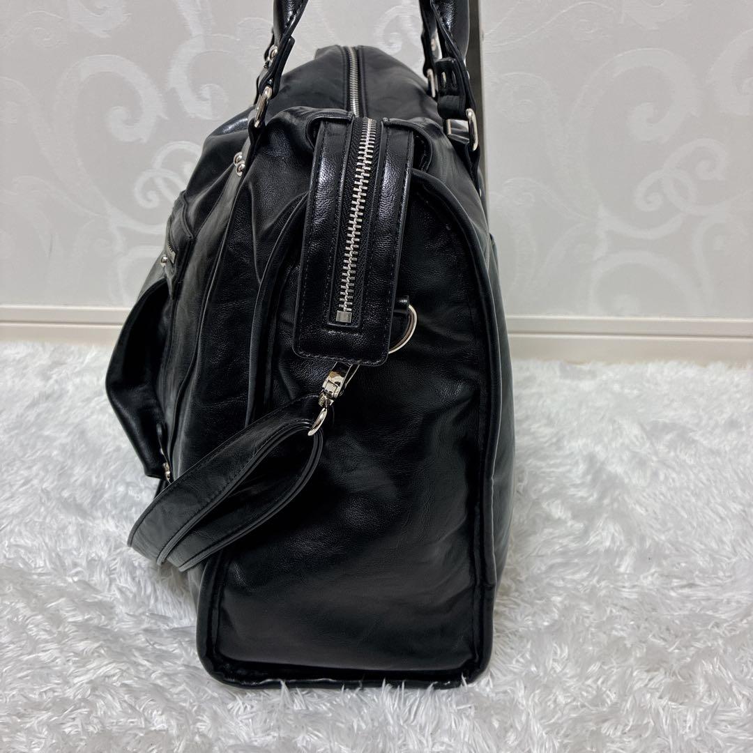 JEANASIS アンティーク ボストンバッグ 2way フェイクレザー y2k