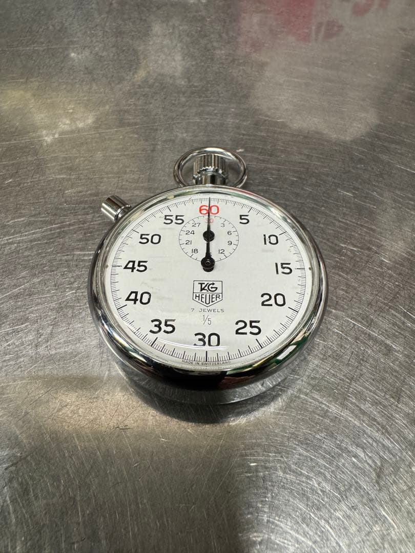 TAG Heuer ストップウォッチ 7JEWELS 60秒計測 手巻き