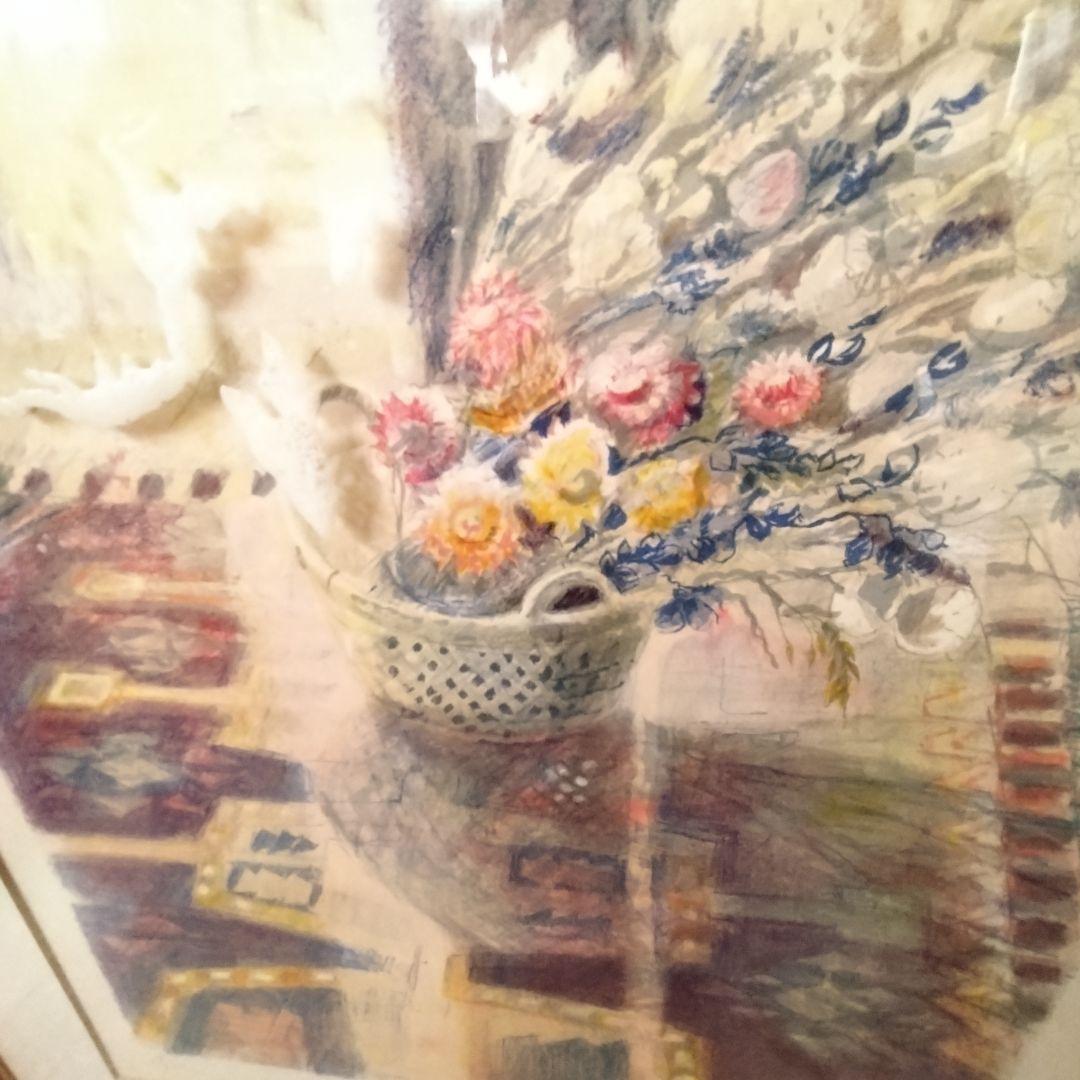 《値下げOK》ジェーン・コーセリス『Winter Flowers』リトグラフ額装