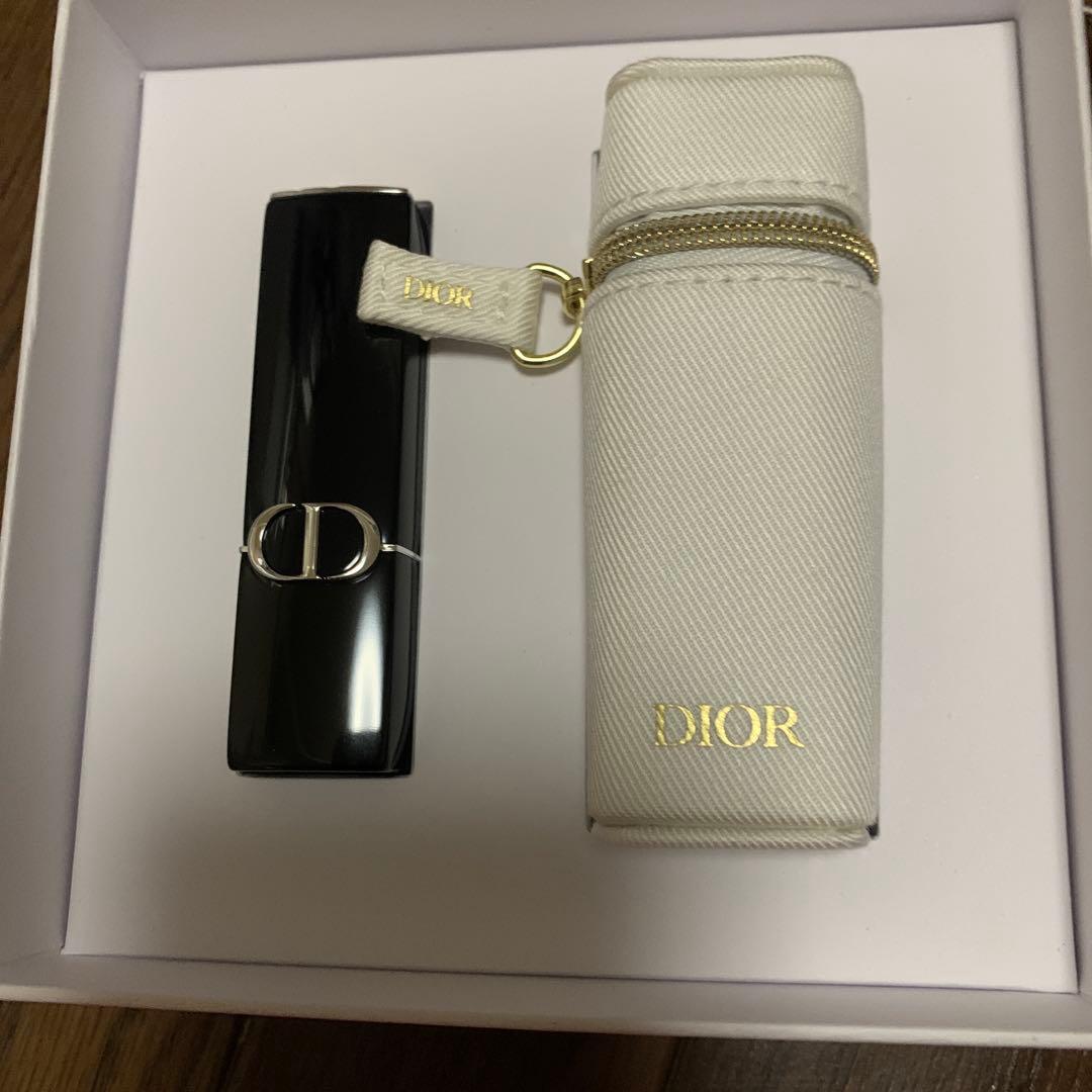 クリスチャンディオール　Dior 口紅 ブラック ホルダー付き　ノベルティ