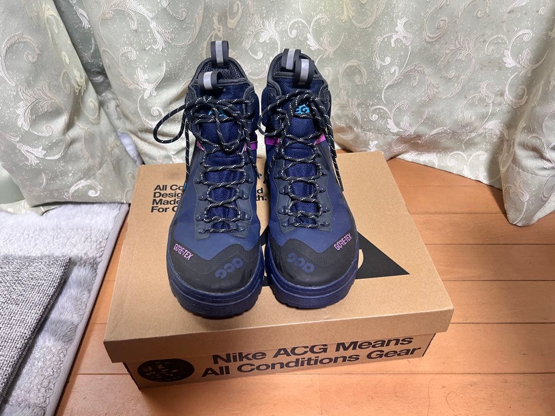 NIKE ACG ガイアドーム 27.5cm ブルー トレッキングブーツ