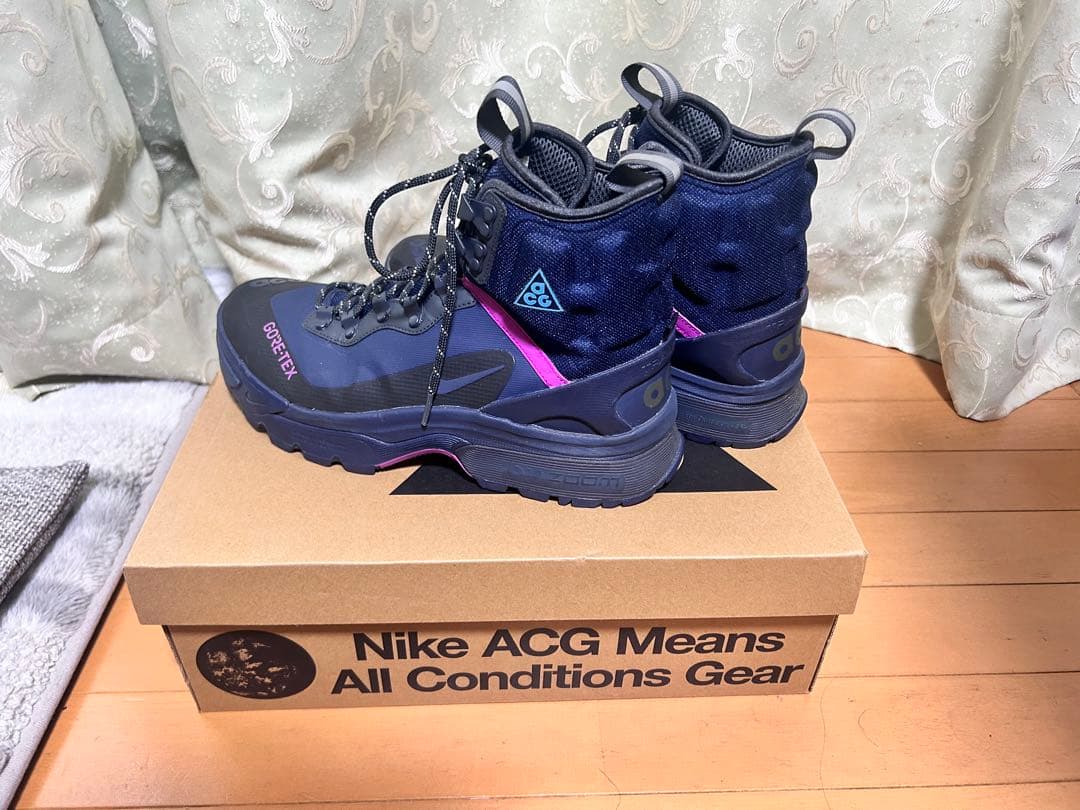 NIKE ACG ガイアドーム 27.5cm ブルー トレッキングブーツ