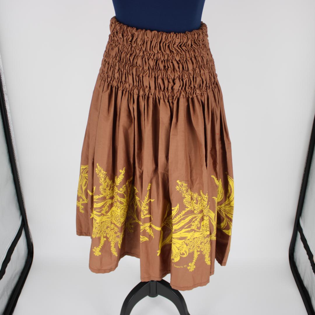 フラダンス用衣装 美品】TAHITI IMPORTS ブラウン パウスカート - メルカリ