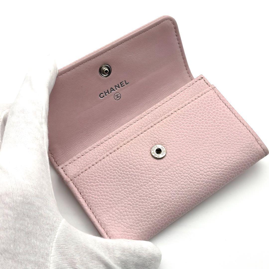 極美品✨】シャネル カードケース 名刺入れ ココステッチ キャビア