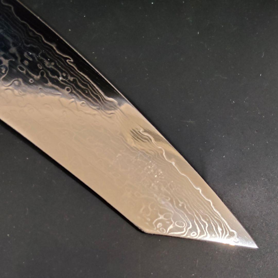魚捌き 鬼反り 剣型 切付型 牛刀 V金10号 67層ダマスカス 包丁 八角柄