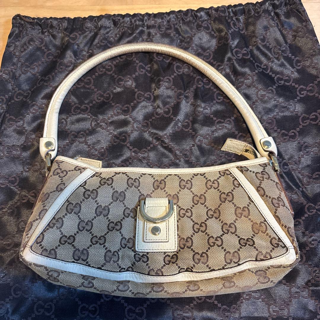 TETSU様　GUCCI アビー ベージュ ホワイト ワンショルダー
