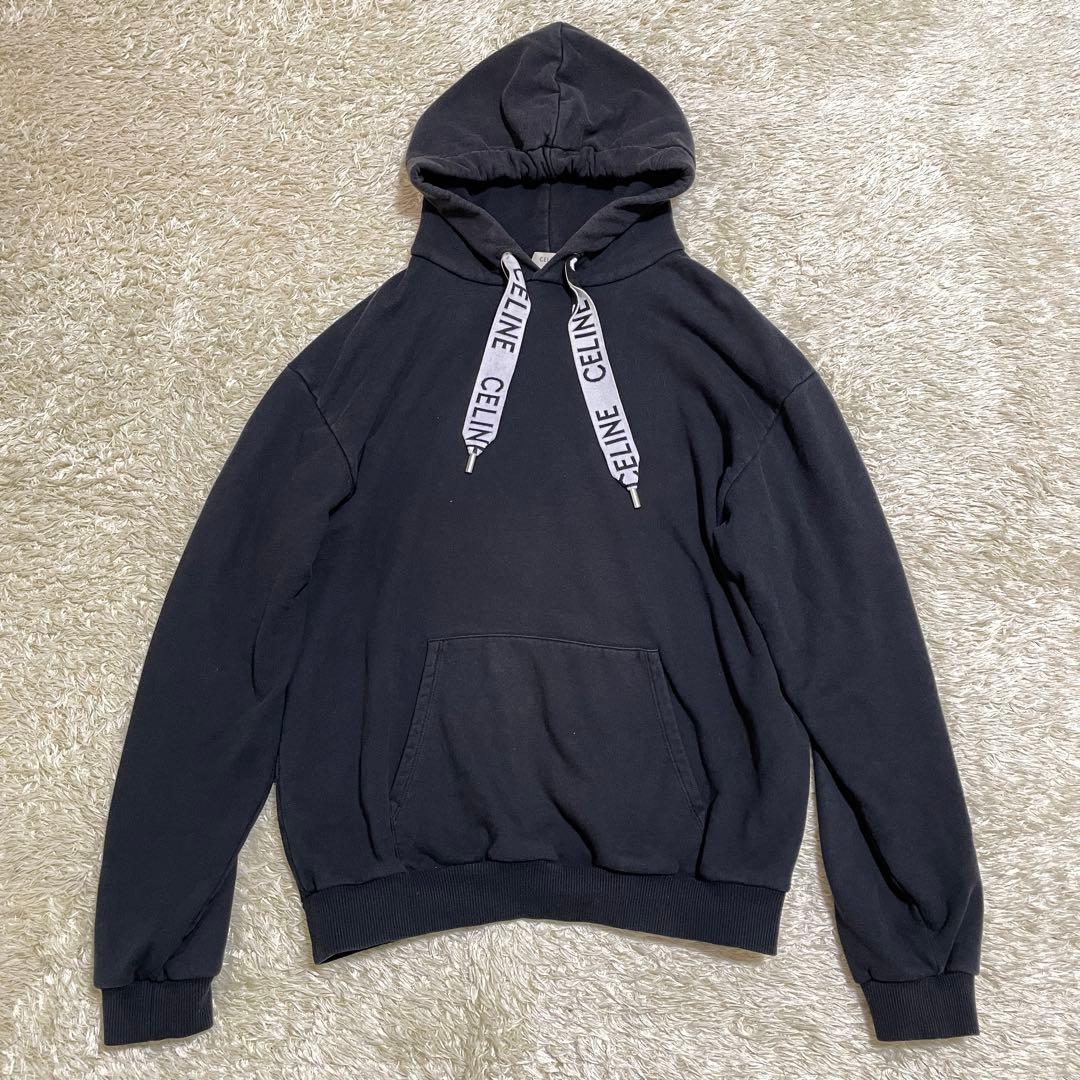 セリーヌ ルーズ フーディー プルオーバー パーカー 紐ロゴ サイズL 楽天市場】【新古品】セリーヌ CELINE ルーズ フーディー コットン