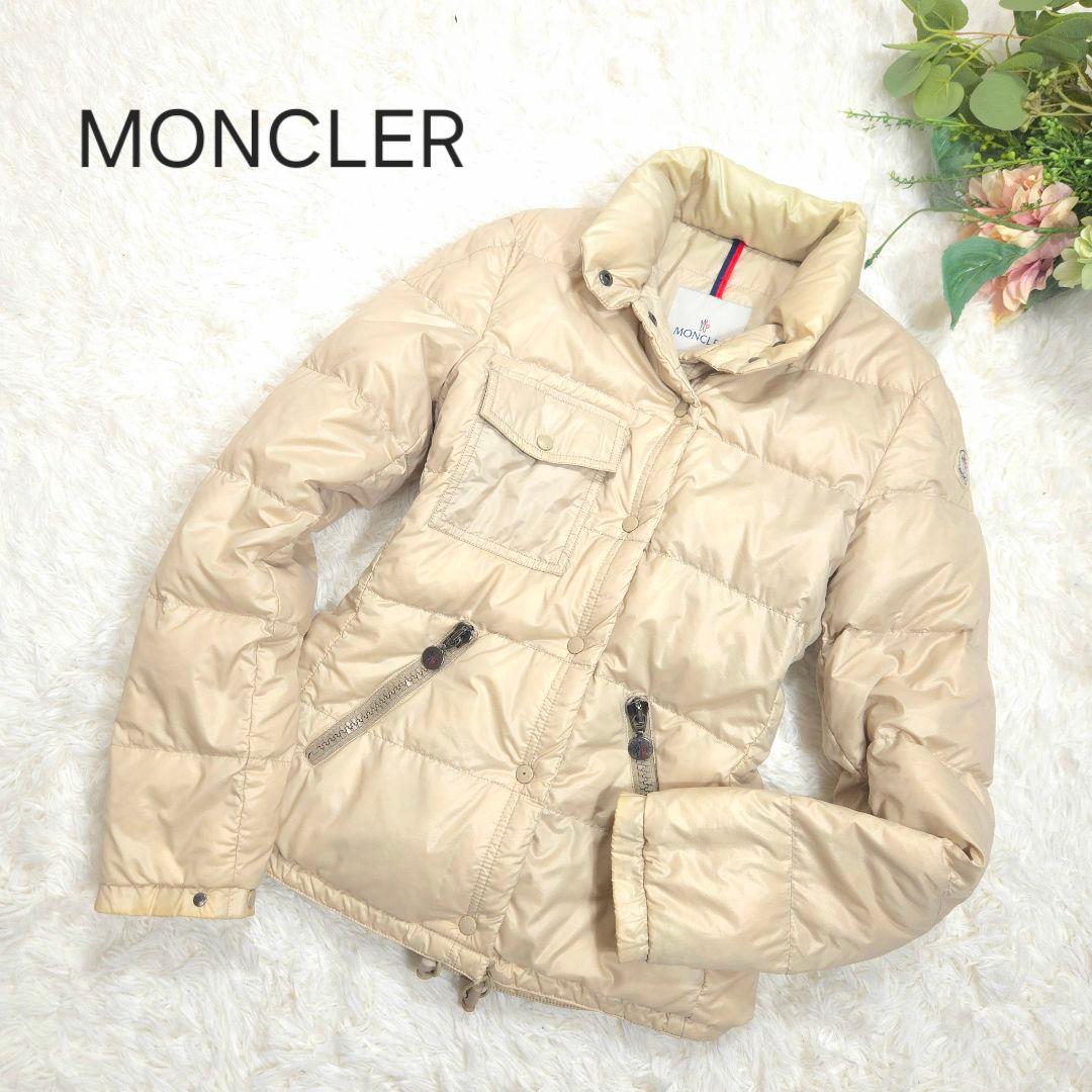 MONCLER BERENGERE 1 アイボリー ダウン M ショート
