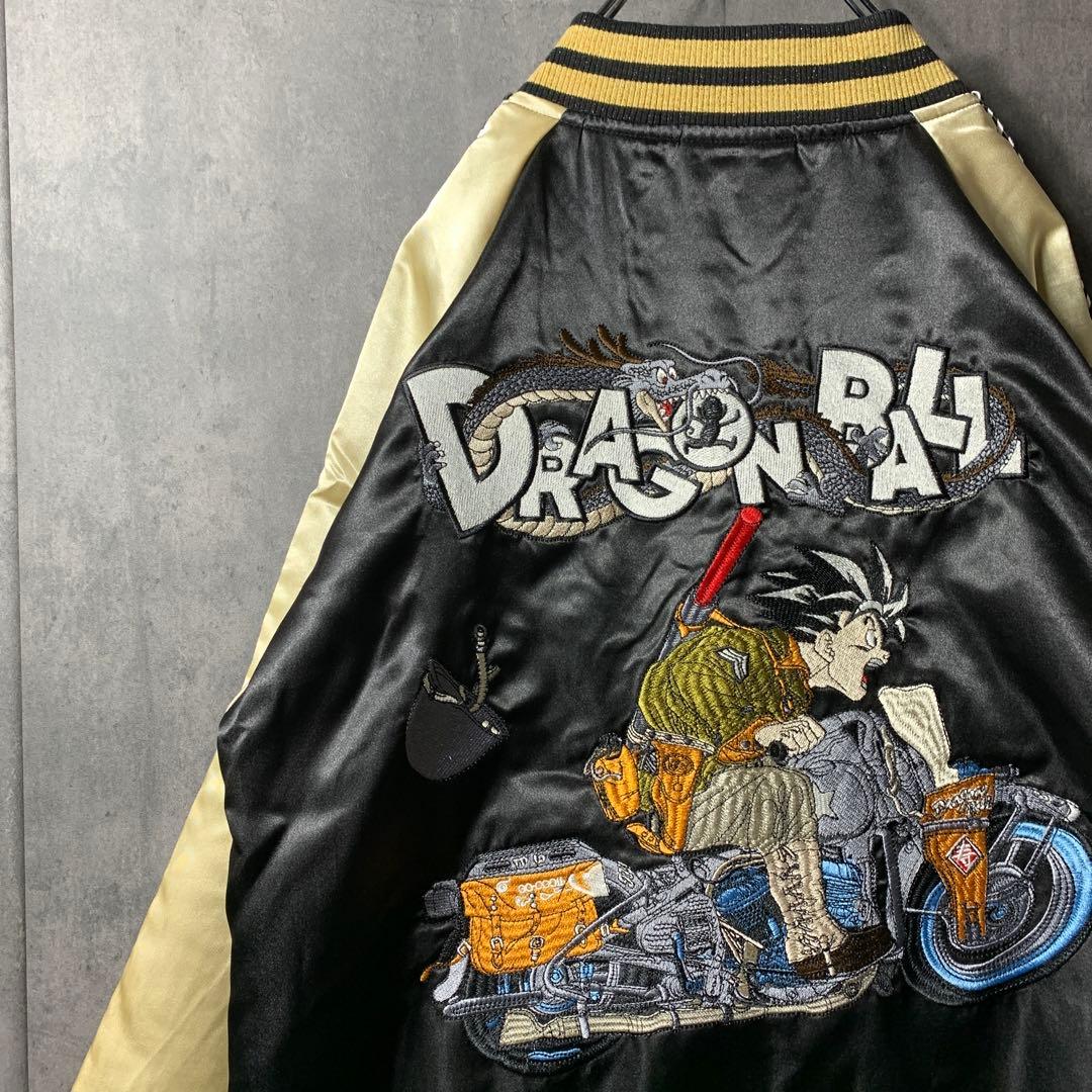 激レア 古着 メンズ アウター スカジャン ドラゴンボール 悟空 2XL 刺繍