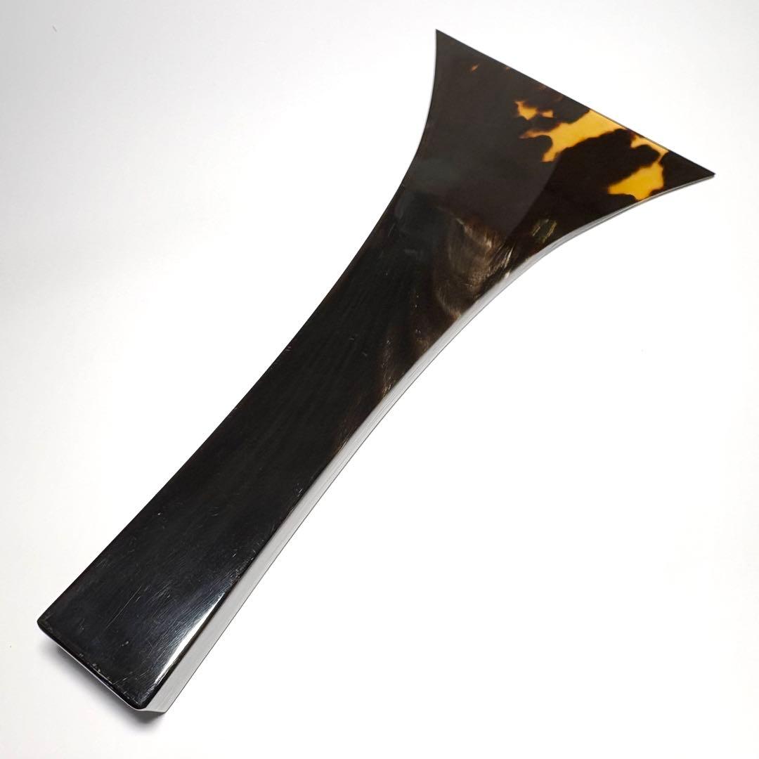 本鼈甲 三味線撥 撥先約89mm 全長180mm 重量118g 高級天然素材 Yahoo!オークション -「三味線 バチ べっ甲」の落札相場・落札価格