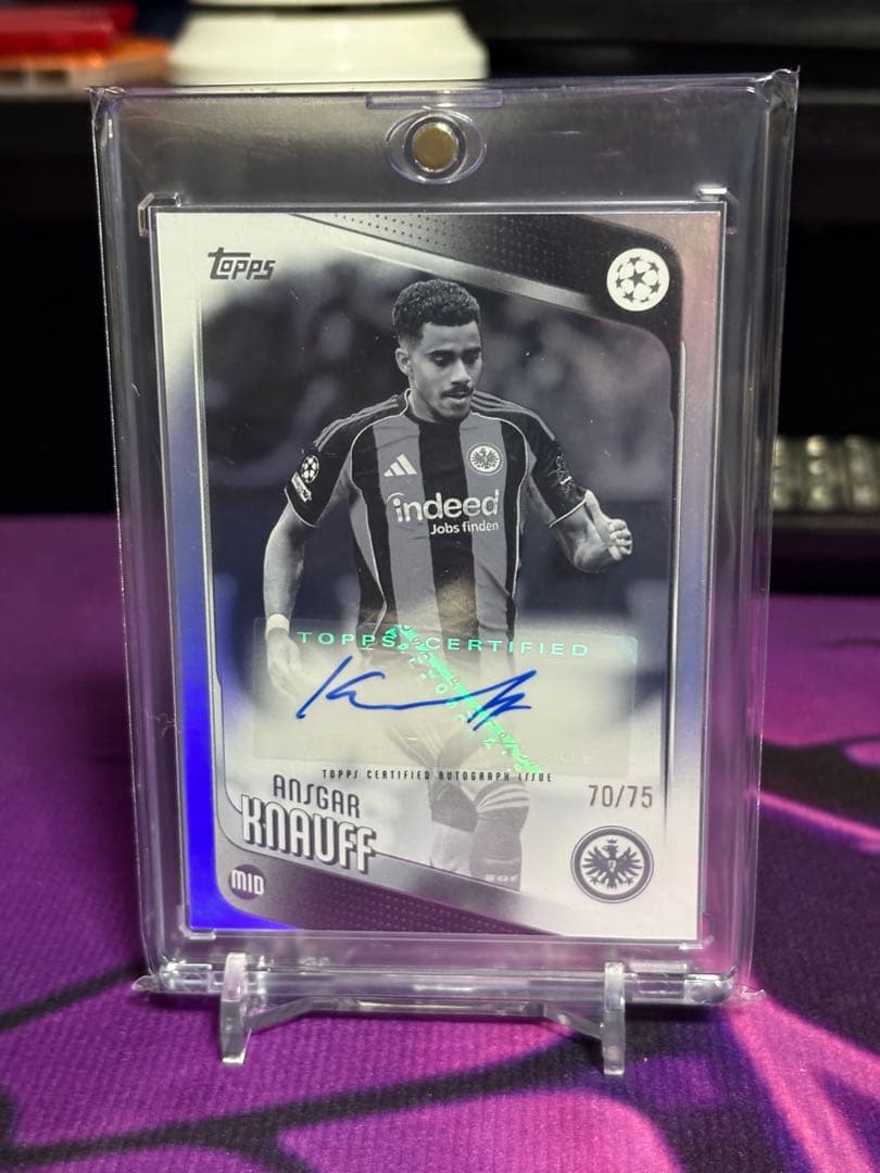 75枚限定】Topps 25-26 アンスガー・クナウフ 直筆 オートグラフ