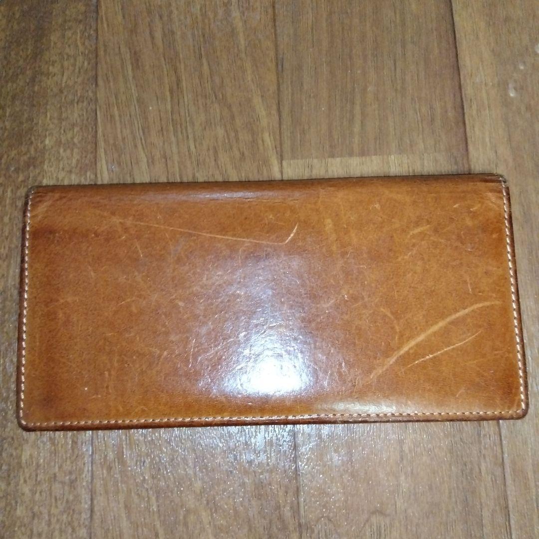 大峽製 長財布 ブラウンカラー 茶色 レザー 皮革 札入れ