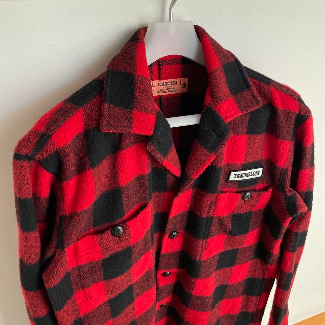 y*1様 美品　TENDERLOIN バッファロージャケット サイズL TENDERLOIN (テンダーロイン) バッファローチェック ウールジャケット