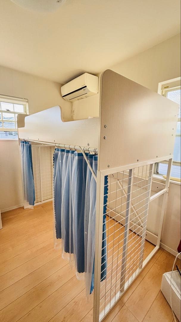 ニトリ　ロフトベッド ニトリ（NITORI） ベッド 高さ2段階式階段付きロフトベッド (GR)2口