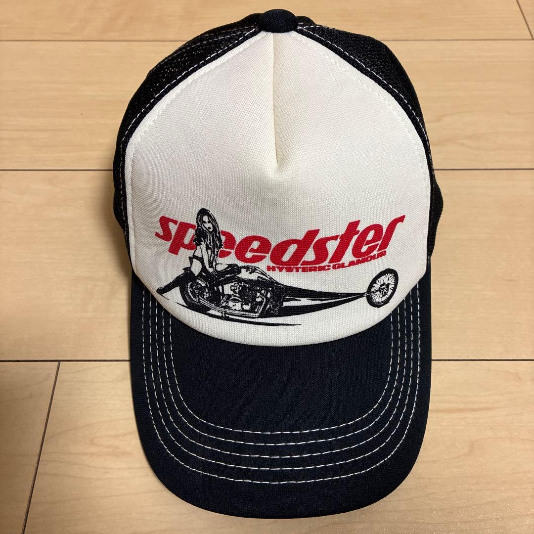 Hystericglamour speedster キャップ ホワイト/ブラック ヒステリックspeedster キャップ - メルカリ
