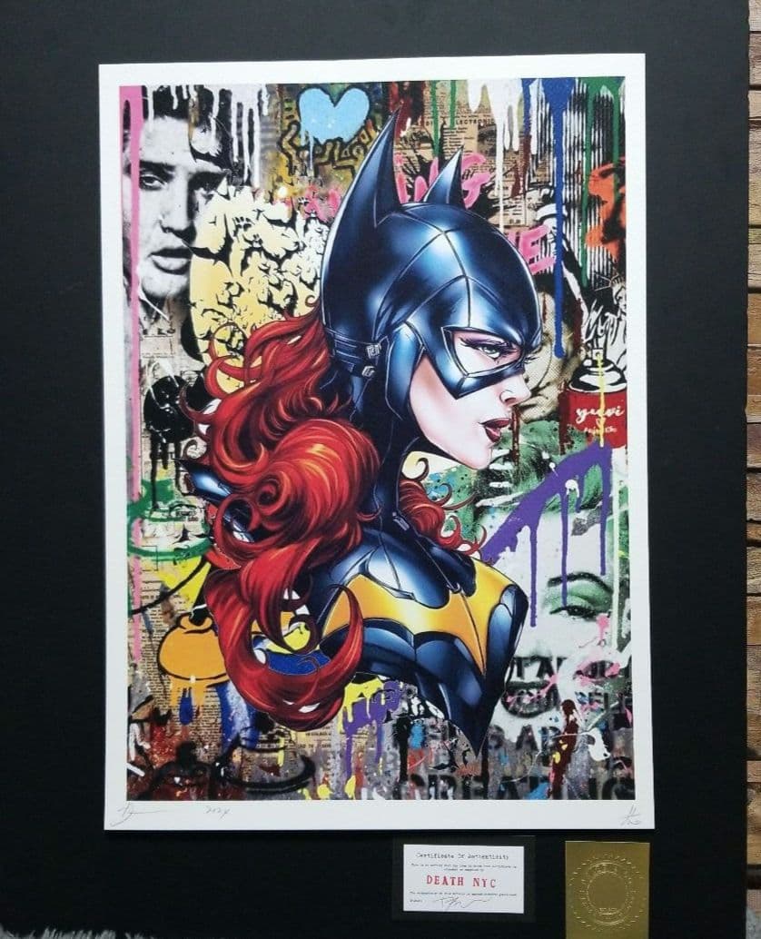 DEATH NYC バットガール banksy ストリートアート限定 100枚