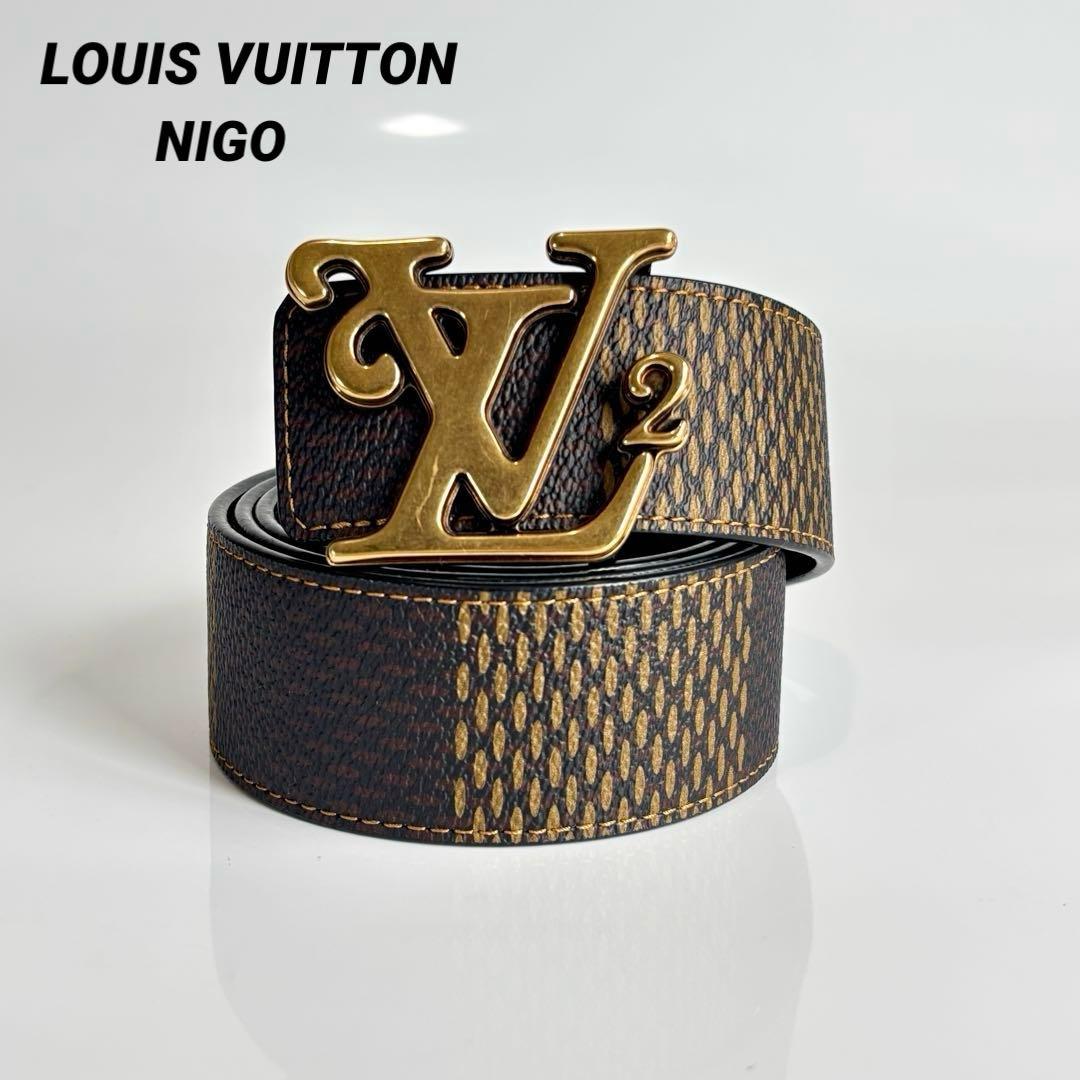 ルイヴィトン NIGO コラボ LV2 サンチュール ベルト リバーシブル