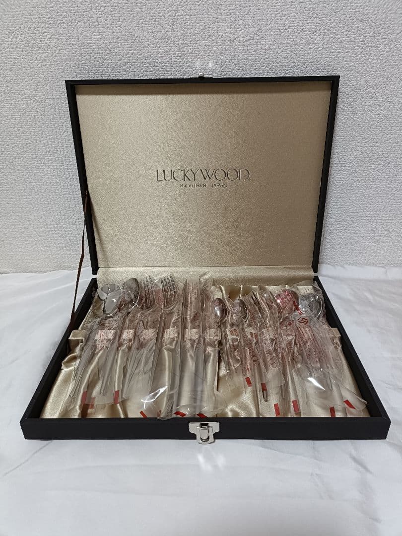 LUCKYWOOD カトラリーセット ステンレス