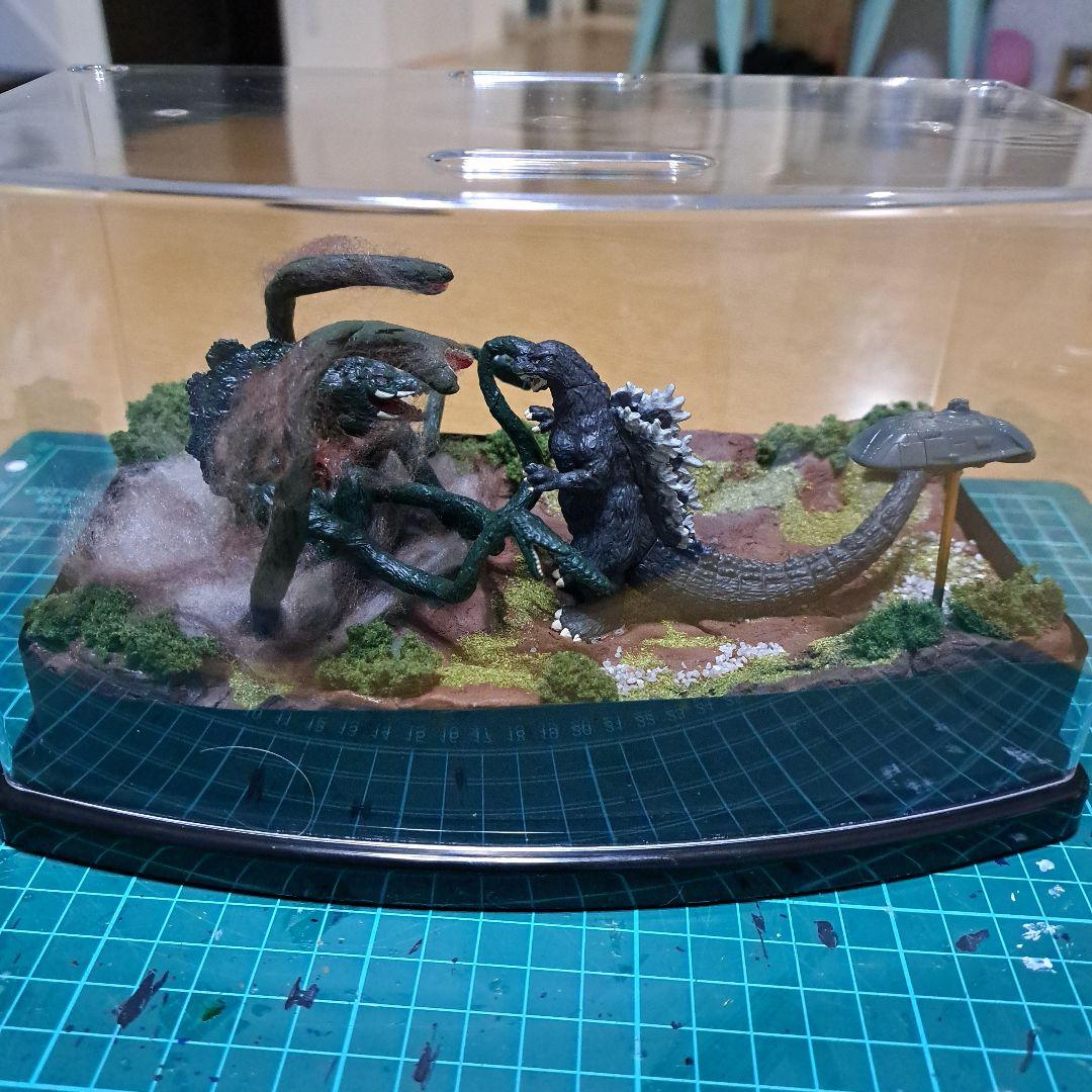 ジオラマ ゴシラ 対 ビオランテ