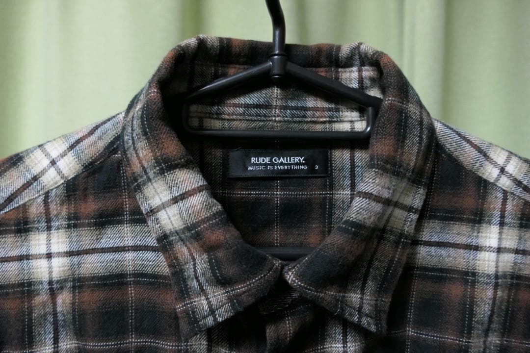 美品 ルードギャラリー チェック シャツ RUDE GALLERY - メルカリ