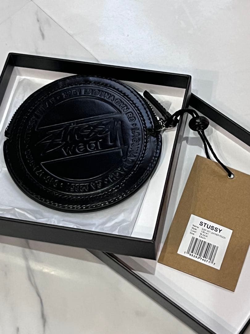Stussy SURF DOT LEATHER POUCH ポーチ コインケース - メルカリ
