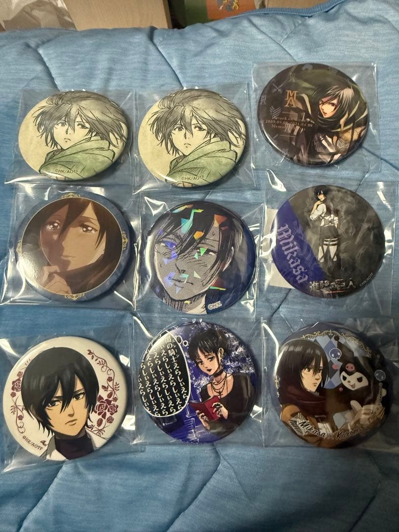 進撃の巨人 ミカサ 缶バッジ まとめ売り