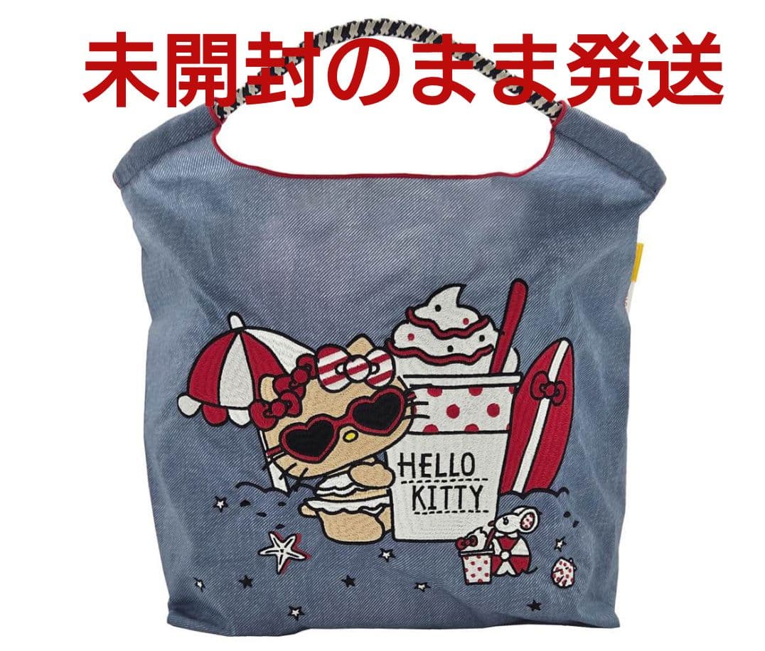 匿名配送☆新作 未開封 Ball&Chain 日焼けキティ BEACH デニムＭ