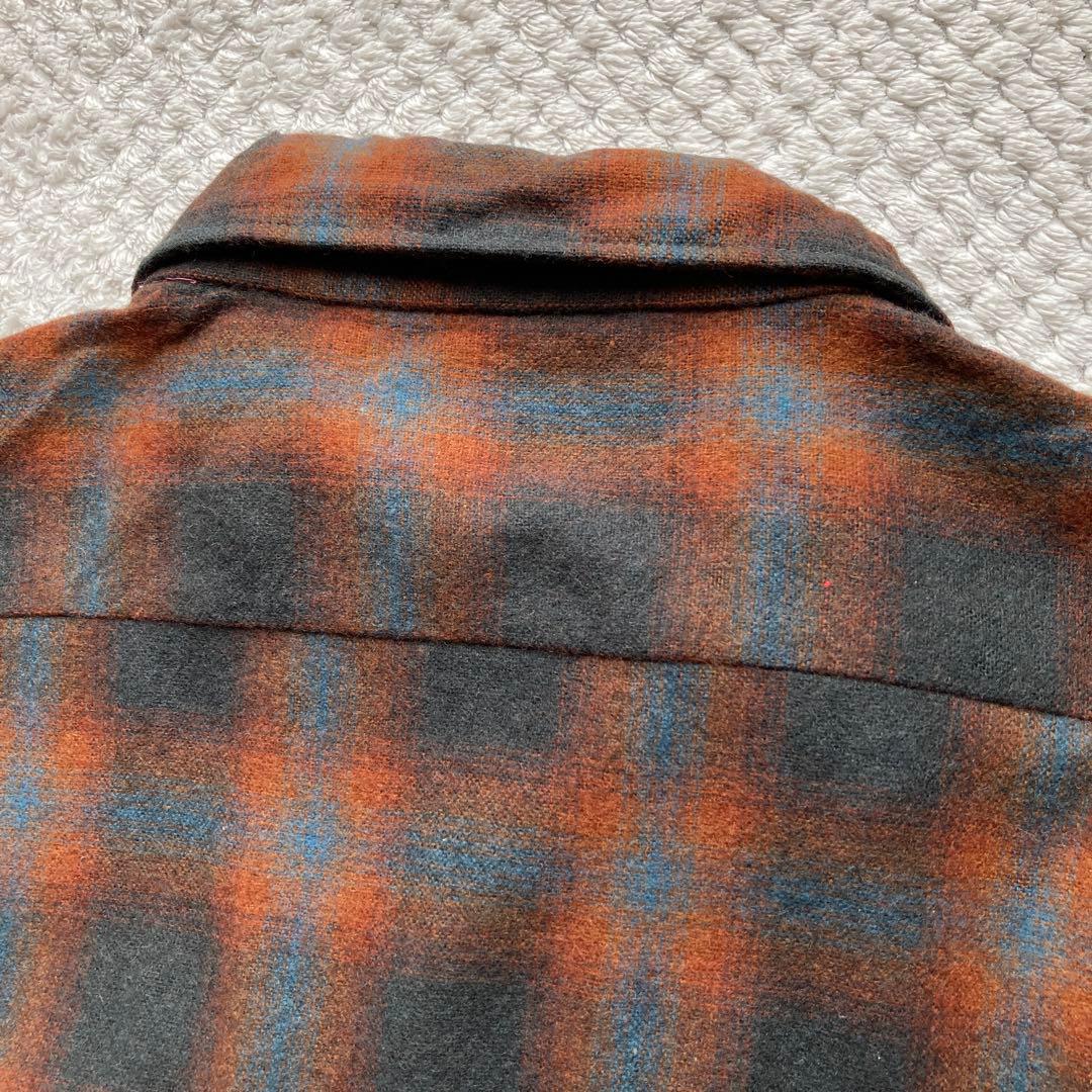 70s cascade カスケード オンブレ ウールシャツ PENDLETON - メルカリ