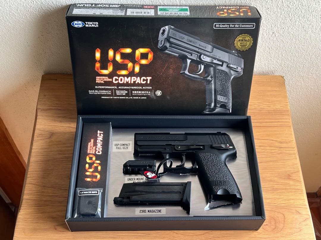 東京マルイ H&K USP COMPACT ガスガン 東京マルイ USP コンパクト レビュー | お座敷SHOOTERS.com