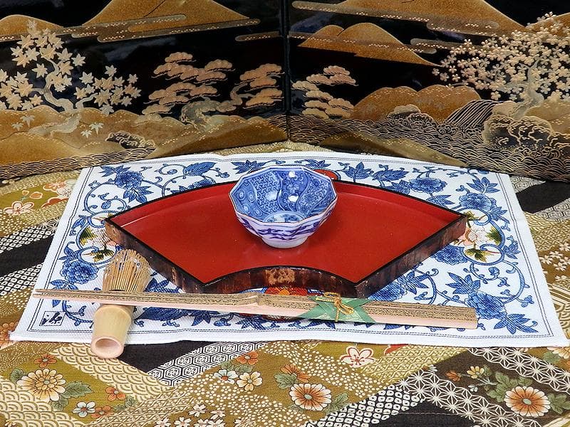 九谷　染付　松竹梅　捻り紋の図　盃　D864AS-BNz