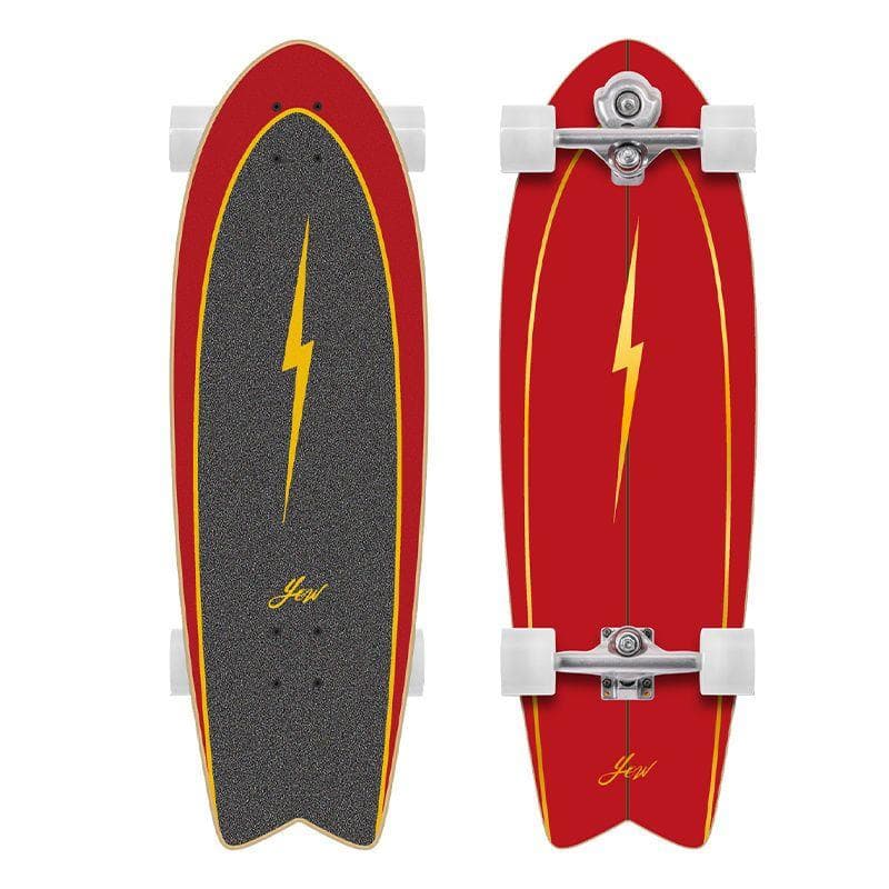 YOW SURFSKATE ヤウ サーフスケート PIPE 32 インチ 赤 - メルカリ