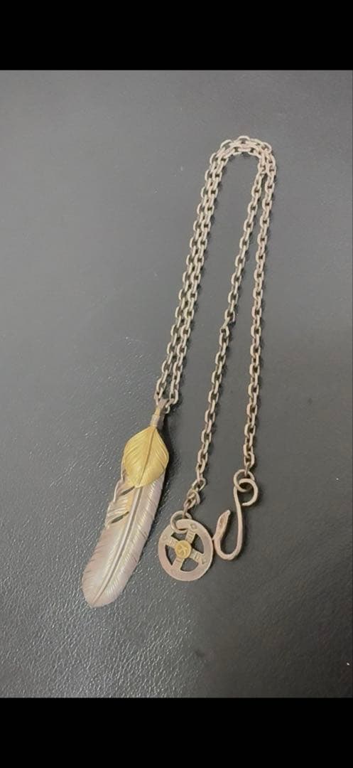 ゴローズ　上金特大フェザーOLD　右向き チェーン　ホイール　フック付き