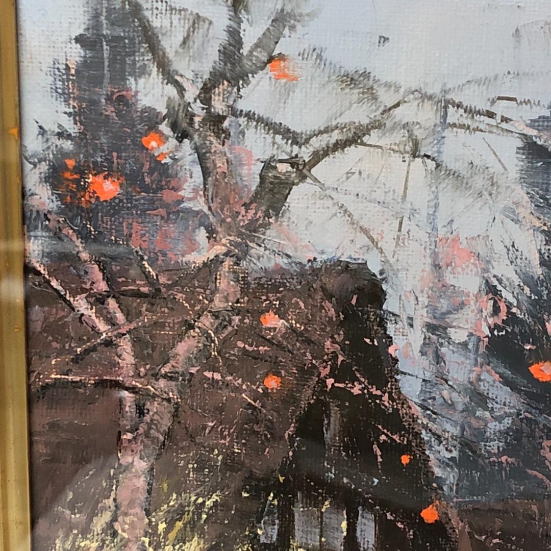 佐藤あつ子 「白川郷の秋」 油彩 F4号 一枚の繪 - メルカリ