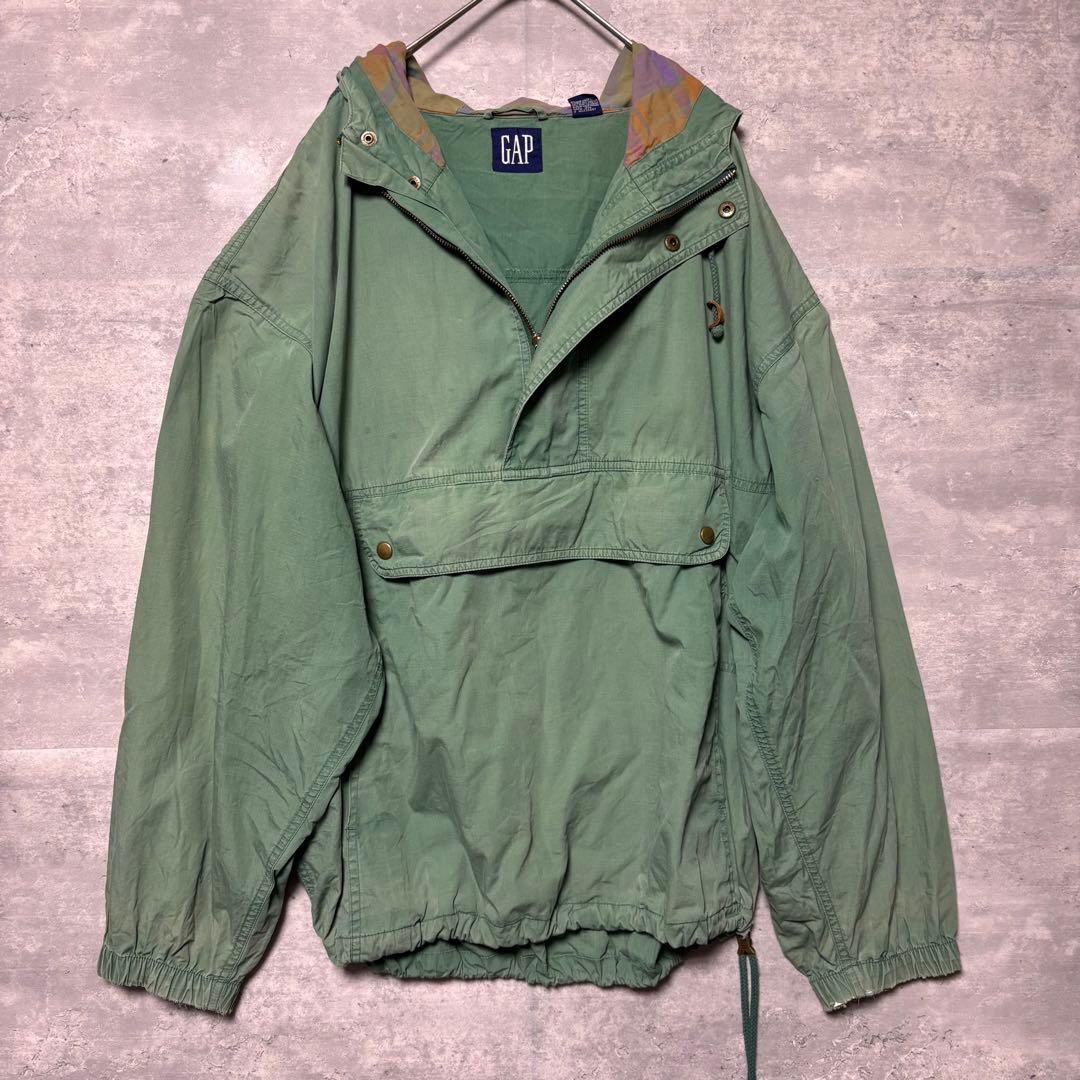 【nnnnnk】90s old gap コットン アノラックパーカー