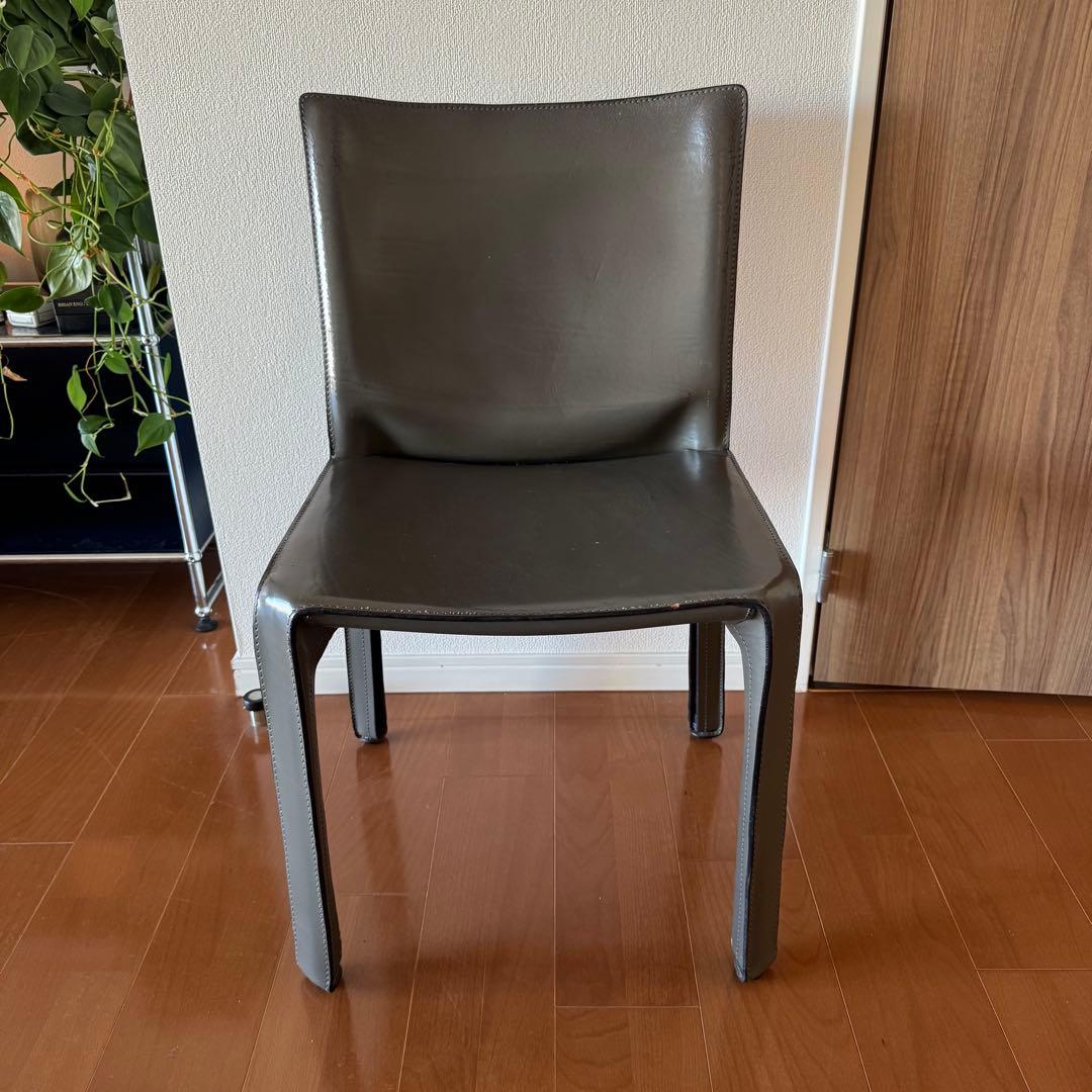 cassina カッシーナ 412 本革 ダイニングチェア ②セット売り