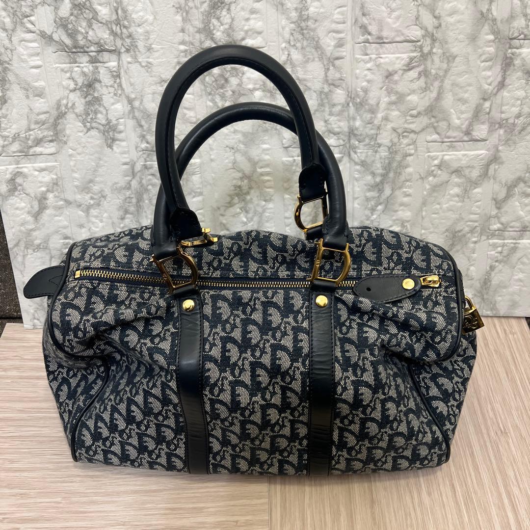 ディオール　Dior トロッター　ミニボストン　バッグ オブリーク