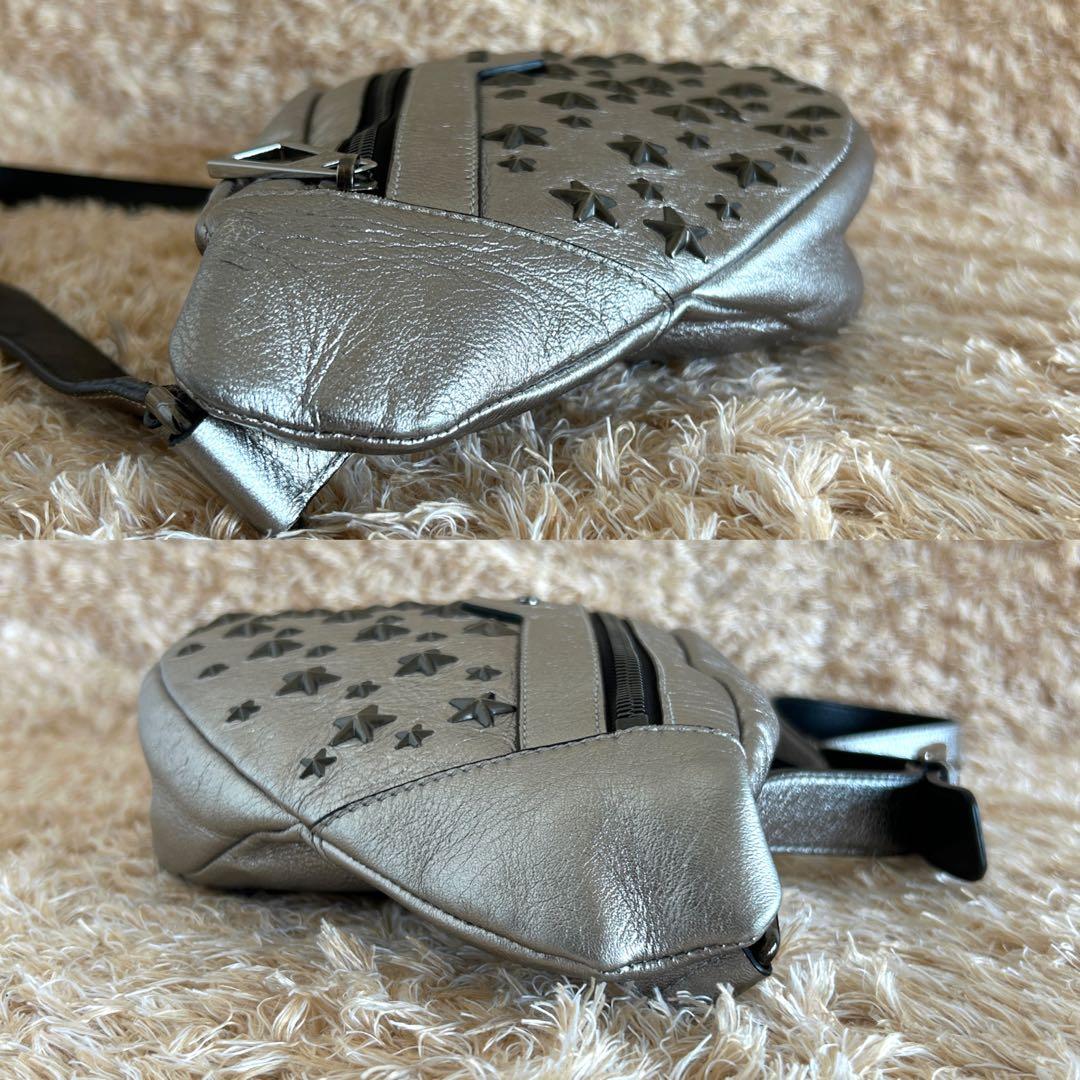 極美品✨ ジミーチュウ デリー スタースタッズ レザー ボディバッグ