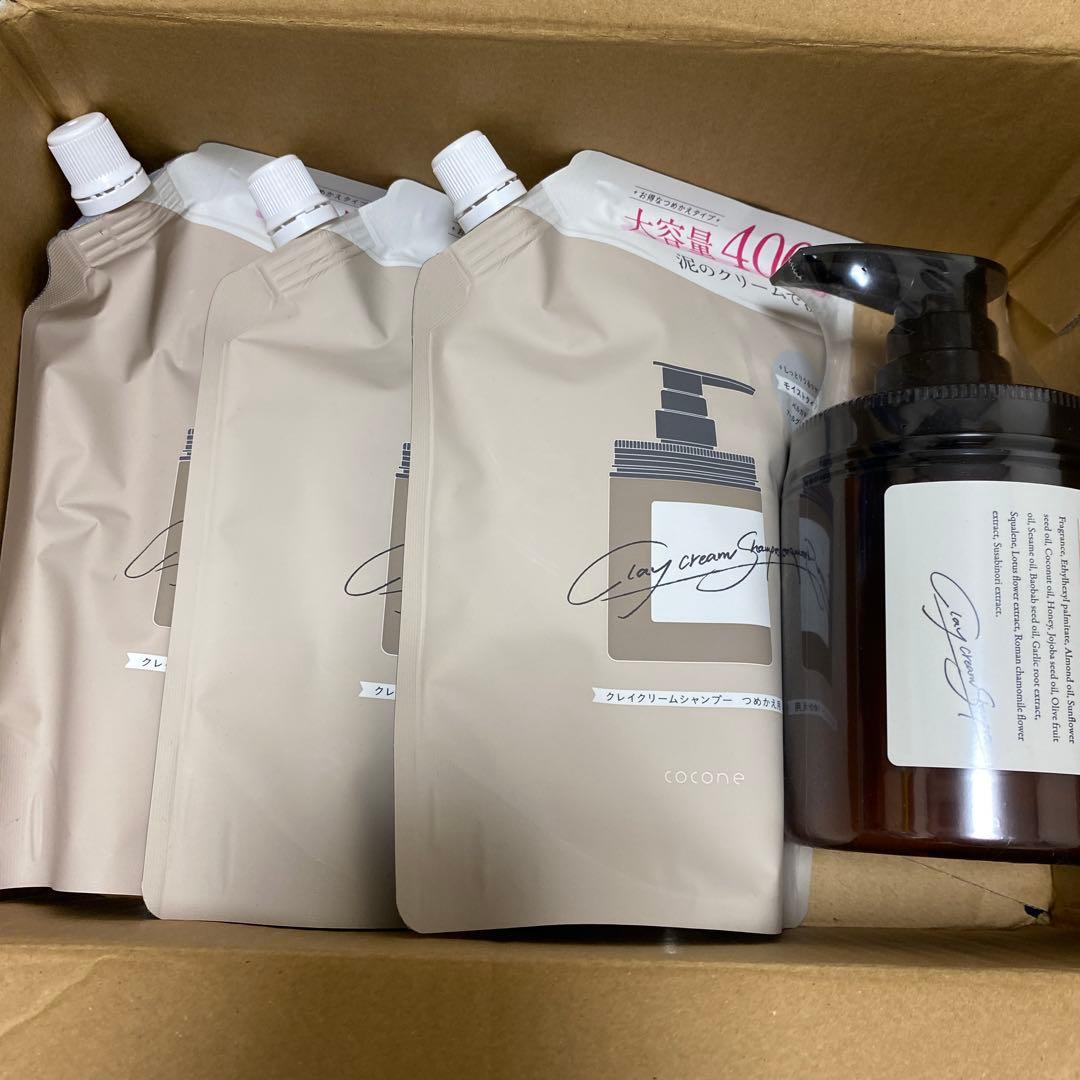cocone クリームシャンプー 詰め替え3個付き