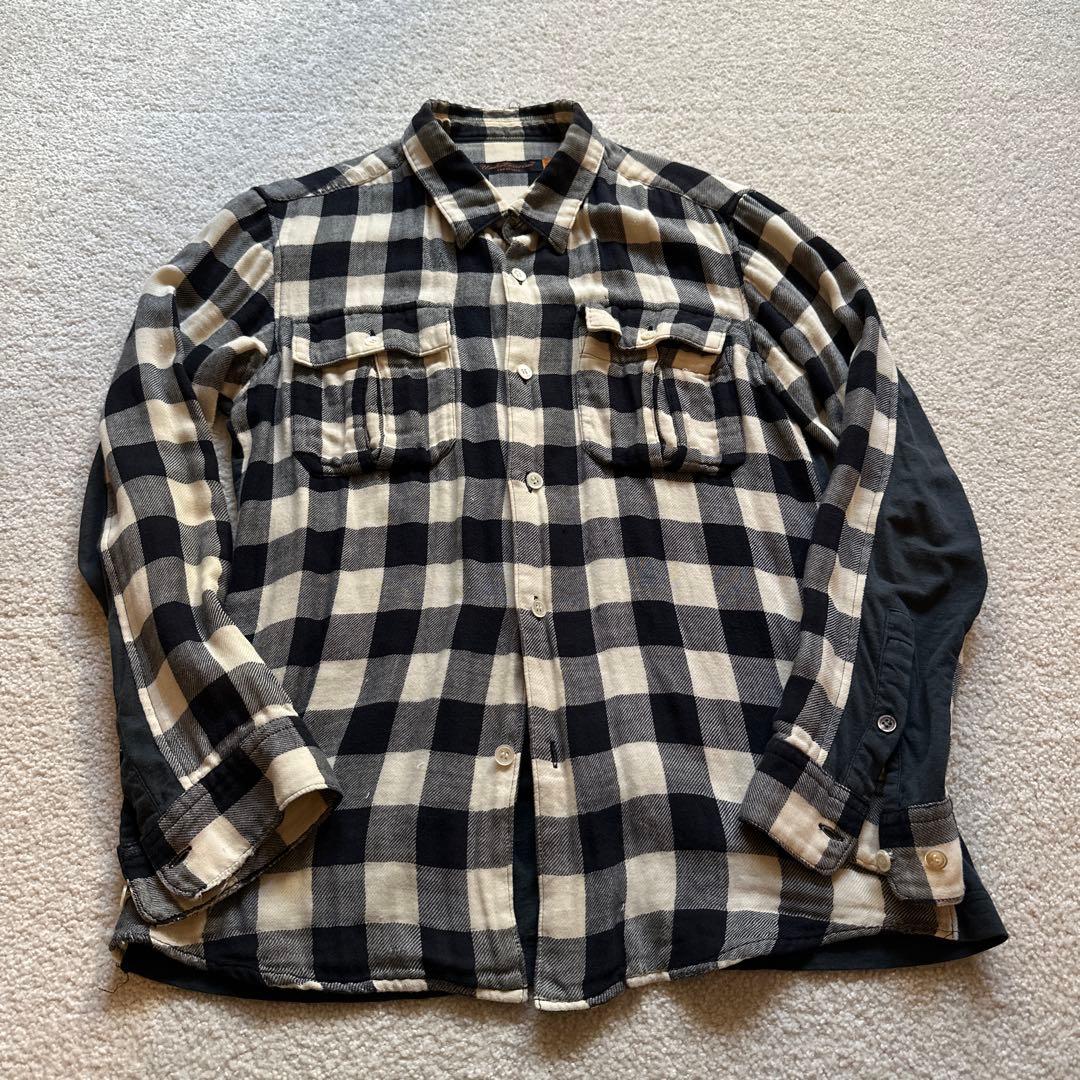 アンダーカバー undercover T期 ドッキングネルシャツ アーカイブ