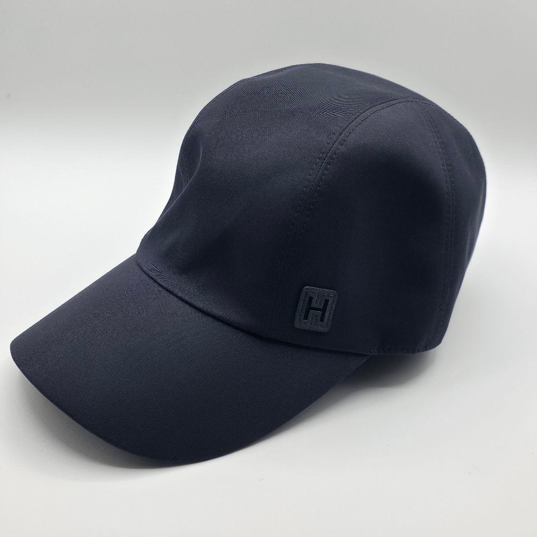 HERMES マイルス Hカット ベースボールキャップ ダークネイビー エルメス HERMES（エルメス） ベースボールキャップ マイルス Hカット Miles H