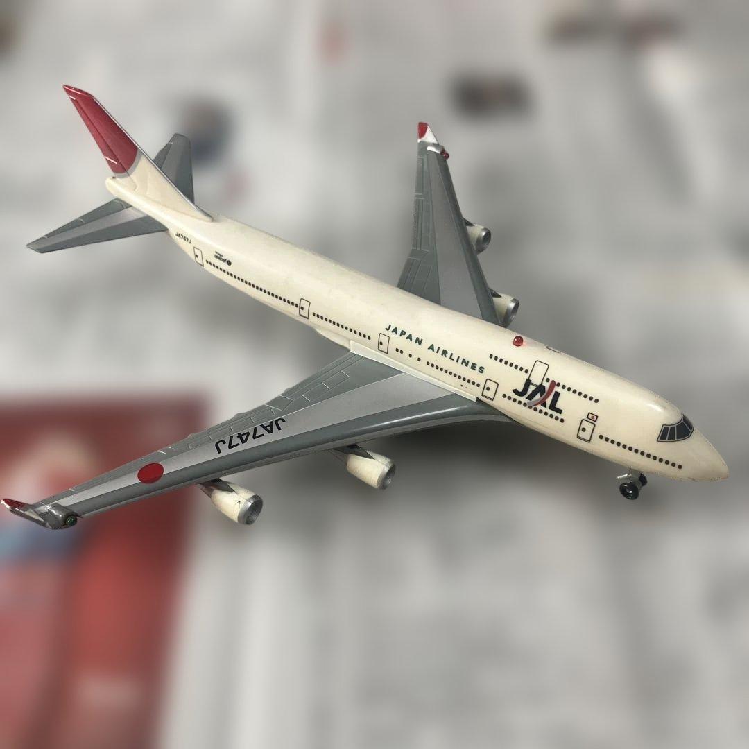 ジャンク】JAL リアルサウンドジャンボ 飛行機 おもちゃ 丸彰製 #862