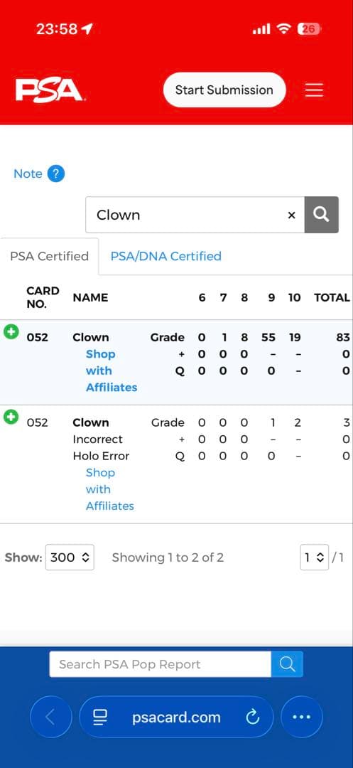 ARS10】最もレアなエラーカード 108フラワーズ ピエロ SR 村上隆