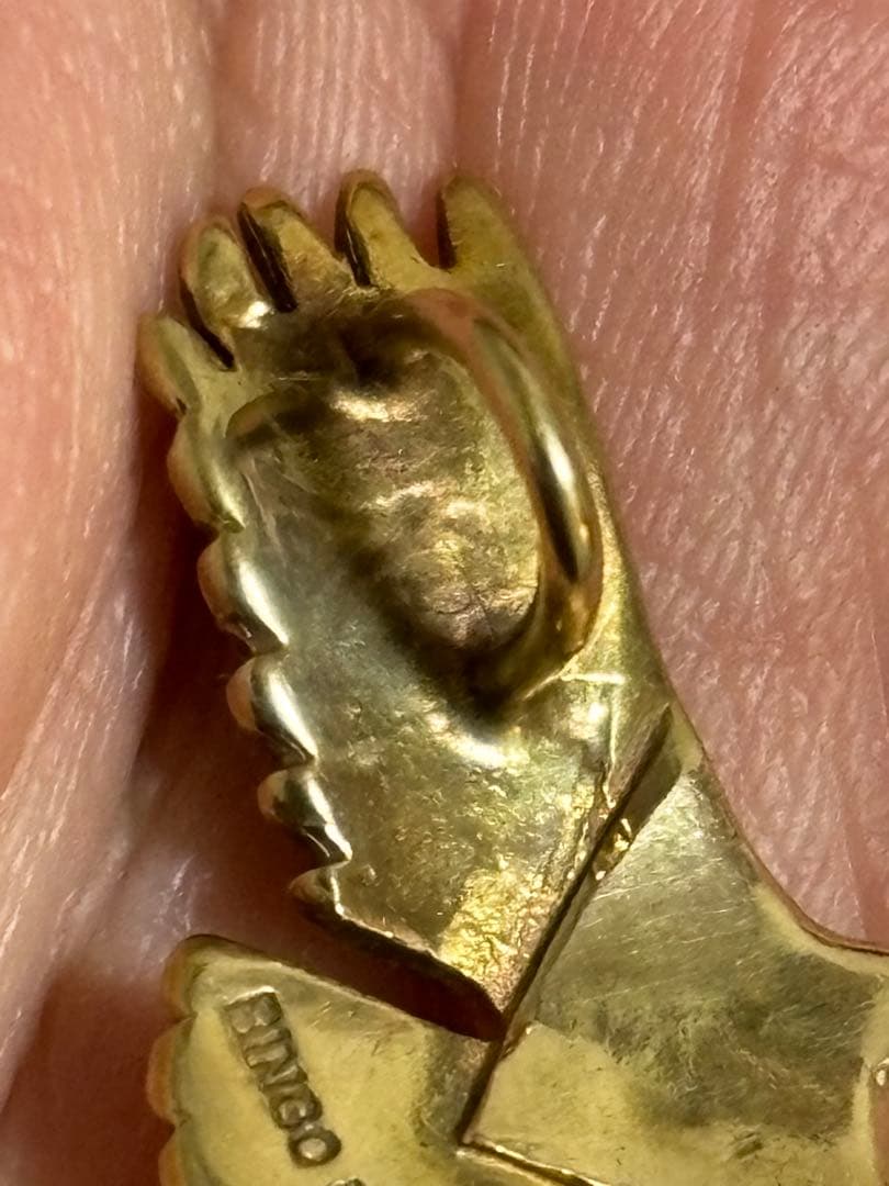 ビンゴブラザーズK18ターコイズ付ミニイーグルトップ数原龍友着用不