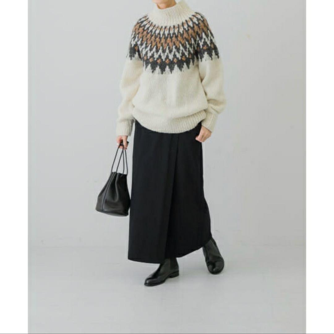 値下げしました〉ノルディックタートルニット／かぐれ（kagure