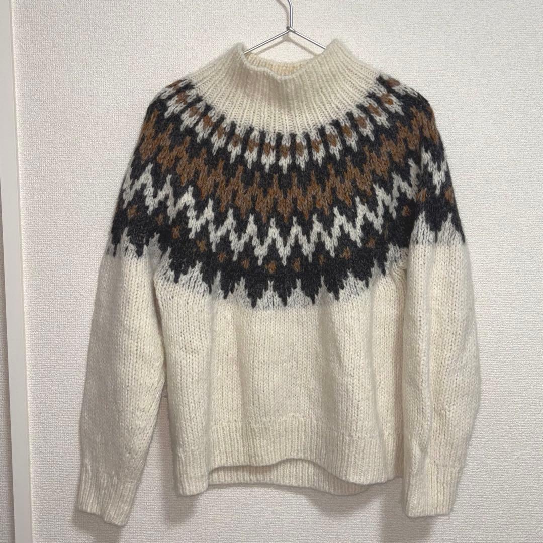 値下げしました〉ノルディックタートルニット／かぐれ（kagure