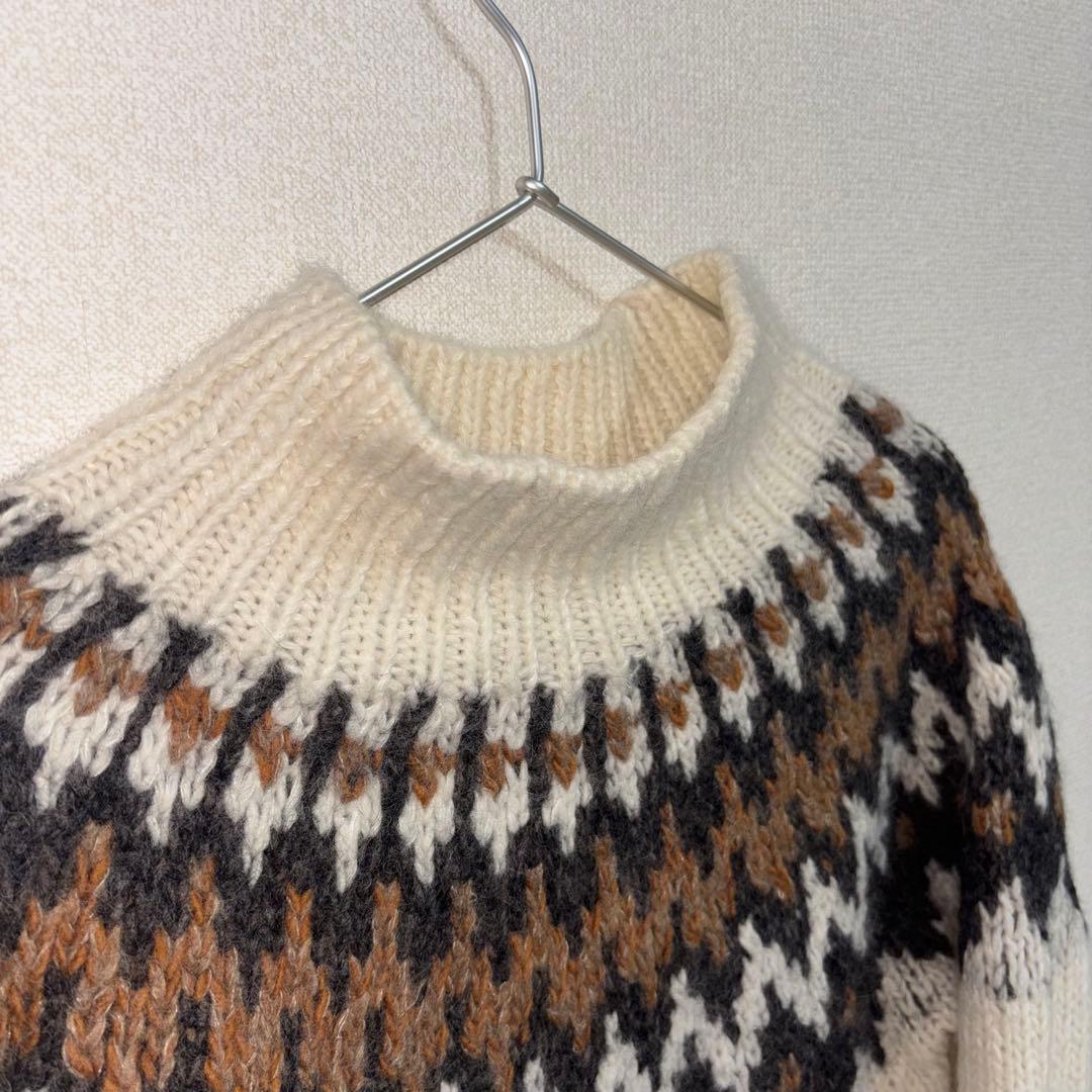 値下げしました〉ノルディックタートルニット／かぐれ（kagure