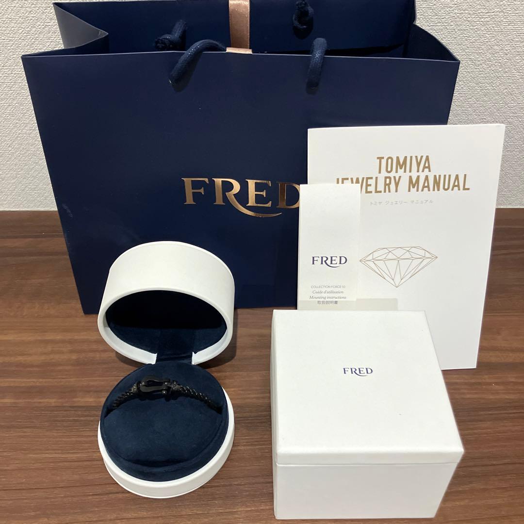 FRED フレッド フォース10 ブレスレット ブラックダイヤ ラージモデル
