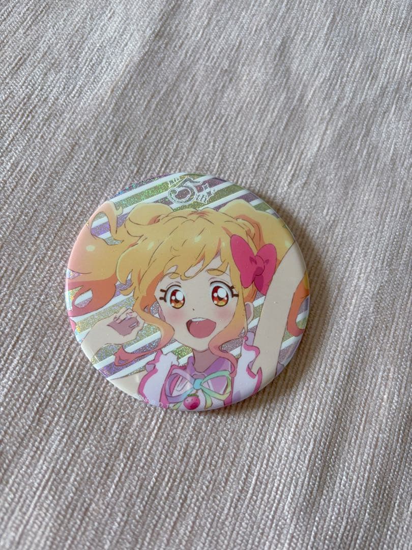 アイカツ! 5thグリッター 缶バッジ 虹野ゆめ