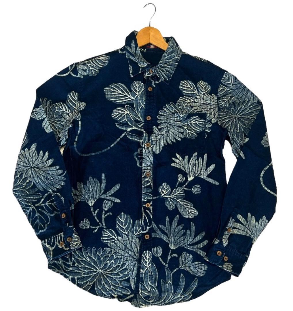 Pal'las Palace パラスパレス メンズ シャツ 花柄 インディゴ - メルカリ