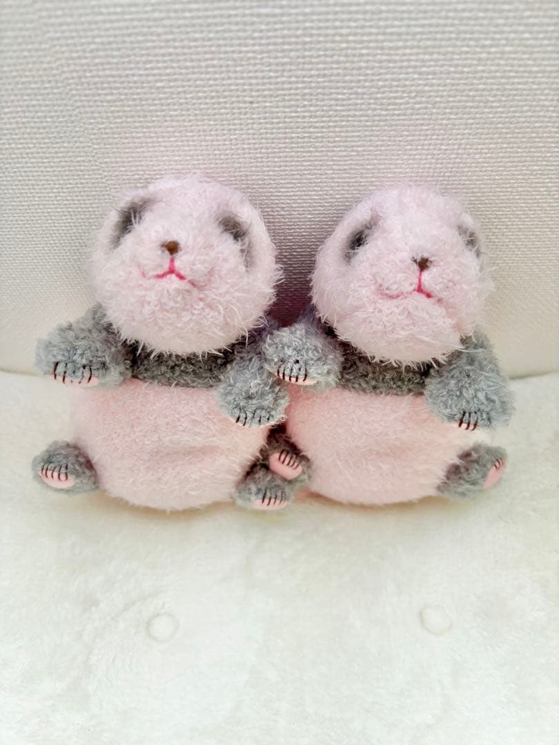 上野動物園 ほんとの大きさパンダの仔 暁暁 蕾蕾 ぬいぐるみ 2体セット